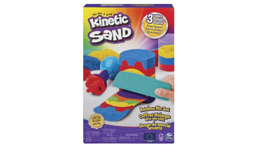 Spin Master - Kinetic Sand - Rainbow Mix Set 383 Gramm