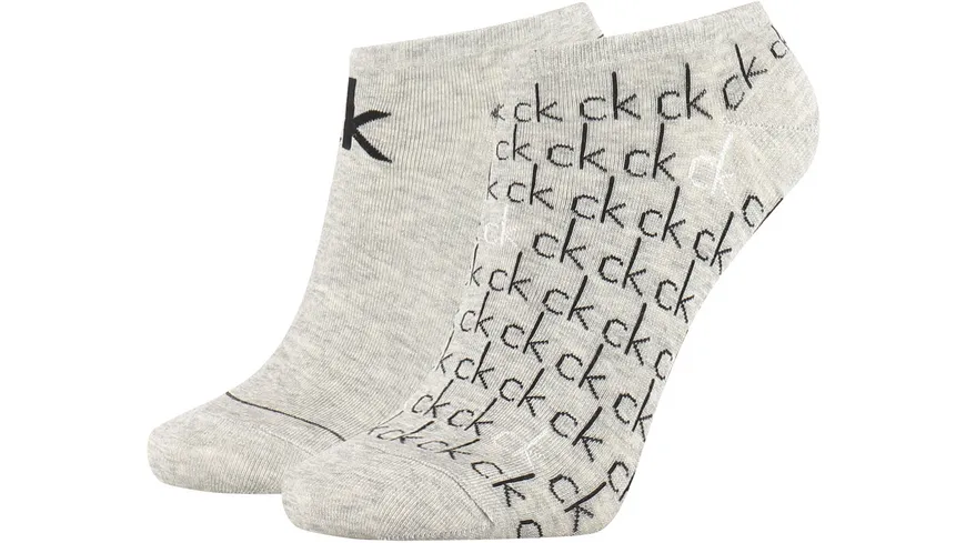 Calvin Klein Damen Sneaker Socken Repeat Logo 2er Pack