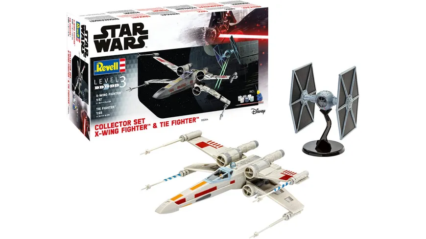 Revell 6054 - X-Wing Fighter plus TIE Fighter, 1:57 plus 1:65