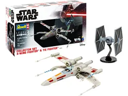 Revell 6054 X Wing Fighter plus TIE Fighter 1 57 plus 1 65