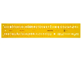 ARISTO chriftschablone gerade 7 mm ISO3098 1 DIN 6776 H Profil Typ B
