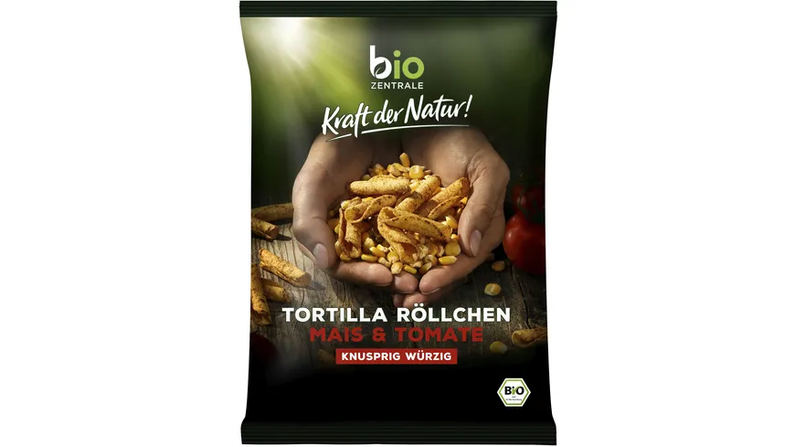 biozentrale Tortilla Röllchen Mais & Tomate