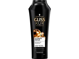 Gliss Kur Ultimate Repair Shampoo fuer sehr geschaedigtes trockenes Haar mit Keratin