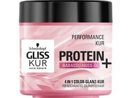 SCHWARZKOPF GLISS KUR Performance Kur Protein 4 in 1 Color Glanz Kur 400 ml