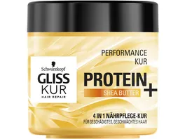 SCHWARZKOPF GLISS KUR Performance Kur Protein 4 in 1 Naehrpflege Kur 400 ml