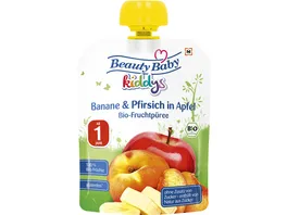 Beauty Baby Kiddys Bio Fruchtpueree Banane Pfirsich in Apfel