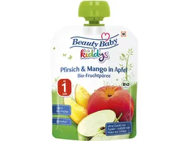 Beauty Baby Kiddys Bio Fruchtpueree Pfirsich Mango in Apfel