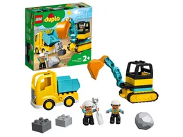 LEGO DUPLO 10931 Bagger und Laster kreatives Spielzeug ab 2 Jahren