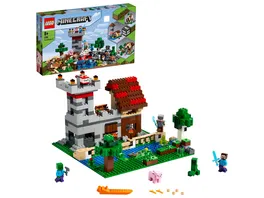 LEGO Minecraft 21161 Die Crafting Box 3 0 Set Schloss oder Farm Figuren