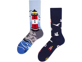 MANY MORNINGS Unisex Socken Nordic Lighthouse