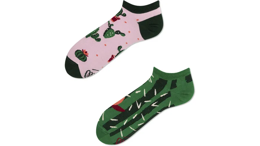 MANY MORNINGS Unisex Sneaker Socken Summer Cactus