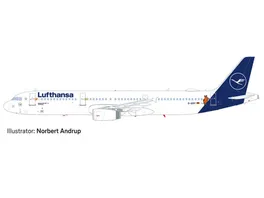Herpa 533621 Wings Lufthansa Airbus A321 Die Maus