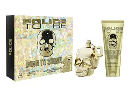 POLICE To Be Born to Shine Man Eau de Toilette Body Shampoo Geschenkpackung