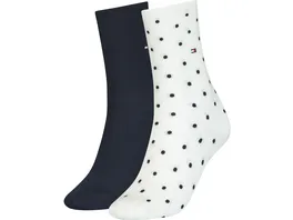 TOMMY HILFIGER Damen Socken Dot 2er Pack