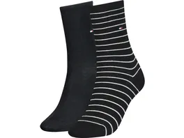 TOMMY HILFIGER Damen Socken Small Stripe 2er Pack