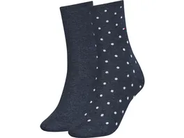 TOMMY HILFIGER Damen Socken Dot 2er Pack