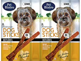 Pet Bistro Premium Dogsticks Senior Gefluegel und mit Zellulose Typ R
