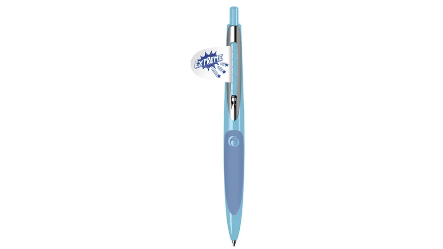 hellblau/dunkelblau Farbe Herlitz Kugelschreiber my.pen mit Gravur