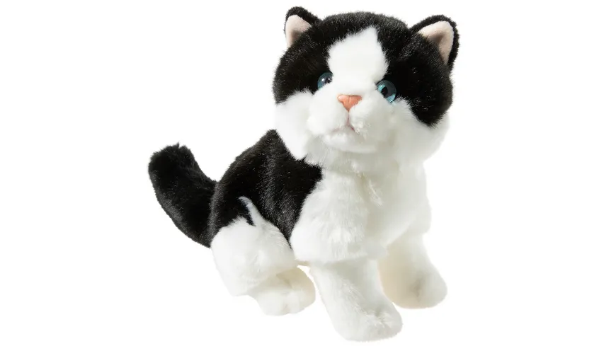 Heunec - Misanimo - Katze schwarz-weiß sitzend 24cm