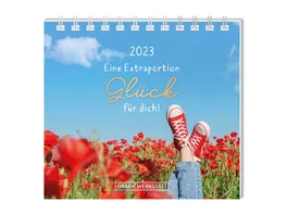GRAFiK WERKSTATT Mini Kalender 2023 Extraportion Glueck