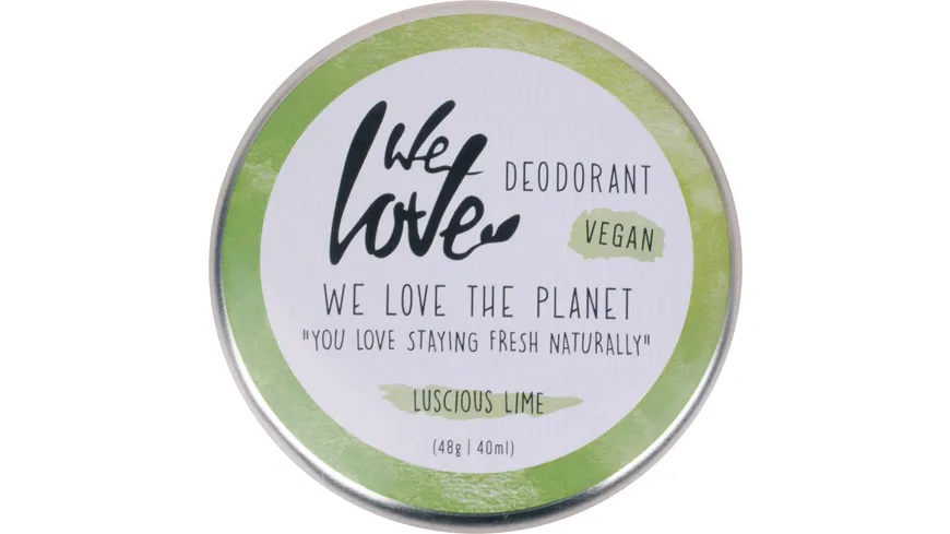 WE LOVE THE PLANET Natürliche Deodorant Creme - Luscious Lime