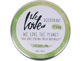 WE LOVE THE PLANET Natuerliche Deodorant Creme Luscious Lime