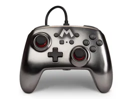 WIRED CONTROLLER POWER A MARIO SILVER SWITCH