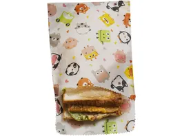 nuts Bienenwachs Snack Sandwichbeutel Kids 2er Set