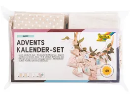 folia Adventskalender Set Stoffbeutel Basic