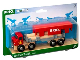 BRIO Bahn Holztransporter mit Magnetladung