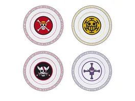 ONE PIECE 4er Teller Set Emblems