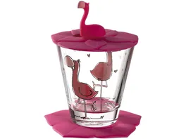 LEONARDO Kindertrinkset Bambini Flamingo 3 teilig