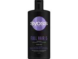 Syoss Shampoo Full Hair 5 fuer duennes und plattes Haar verleiht Volumen und Kraft