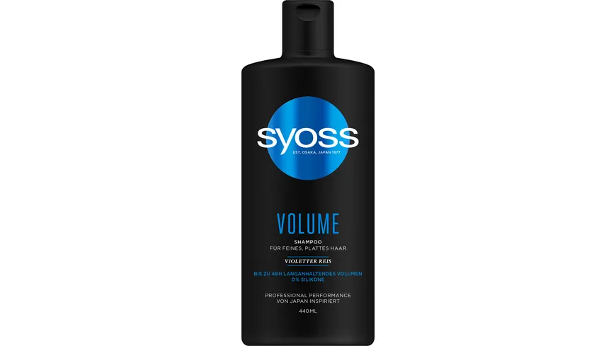 Syoss Shampoo Volumen für feines und plattes Haar, Volumen ohne zu beschweren