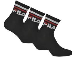 FILA Unisex Kurzsocken Quarter 3er Pack