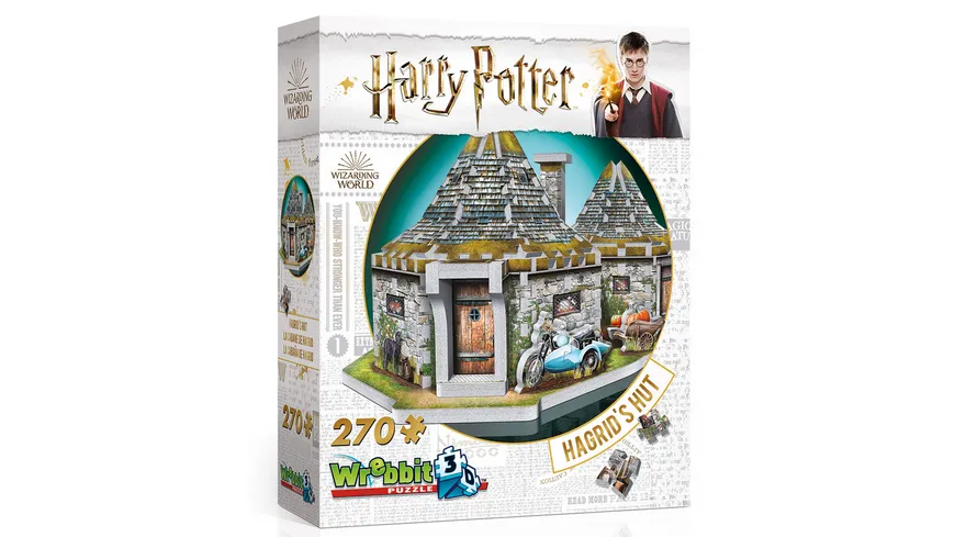 Wrebbit 3D Puzzle - Harry Potter - Hagrids Hütte - Harry Potter (270) / Hagrids Hut