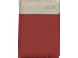 Buchkalender Classic Dispo Marbella rot grau 17 2x24cm