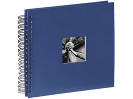 Hama Spiral Album Fine Art 28 x 24 cm 50 schwarze Seiten Blau
