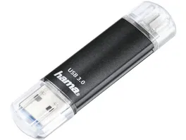 HAMA USB Stick Laeta Twin USB 3 0 16 GB 40MB s Schwarz