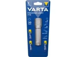 VARTA Premium Light F10 Taschenlampe inkl 3x LONGLIFE Power AAA