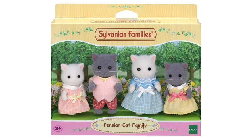 Sylvanian Families Perserkatzen Familie Vater Mutter Katzen Spielfiguren Figuren 