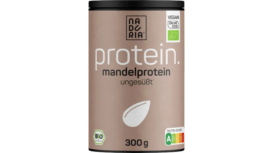 NADURIA Bio Mandelproteinpulver, ungesüßt, 300 g