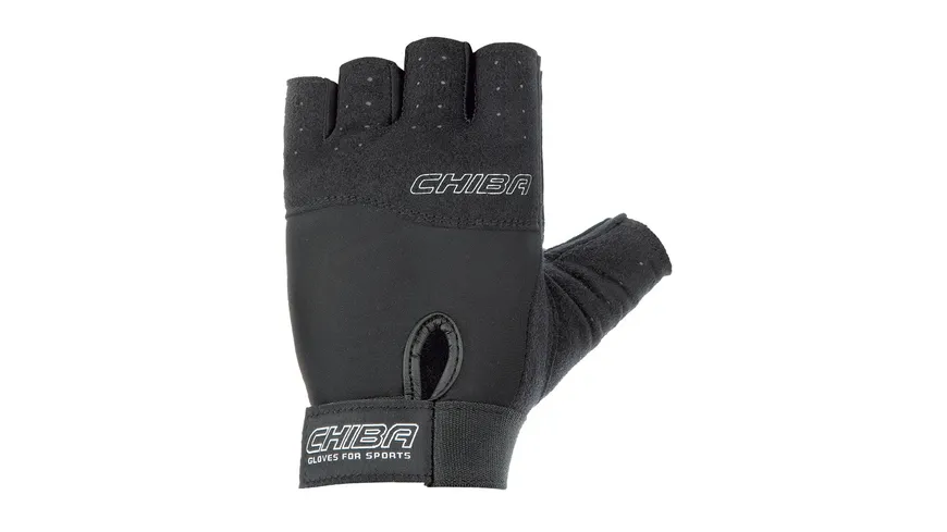 Chiba Fitness Unisex Handschuh Power, schwarz, Größe L