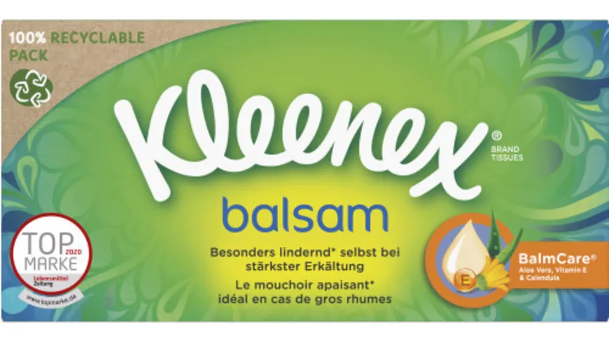 KLEENEX BALSAM Taschentuch BOX 4lg. 60T.
