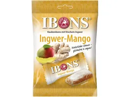 IBONS Ingwer Mango Kaubonbons