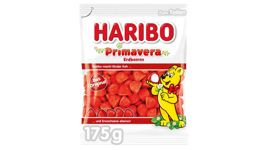 Haribo Gummibärchen Primavera Erdbeeren