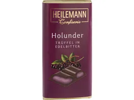 Heilemann Holunder Trueffel in Edelbitter Schokolade