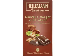 Heilemann Gianduja Nougat mit Krokant in Edelvollmilch Schokolade