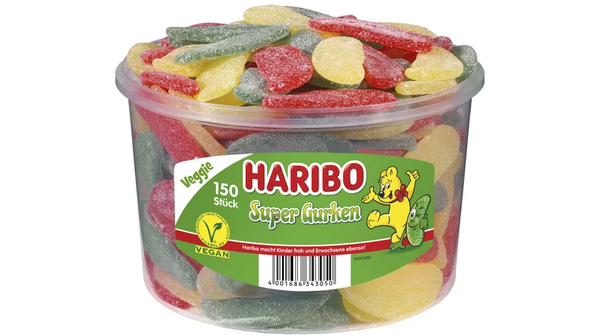 HARIBO Veggie Super Gurken Runddose