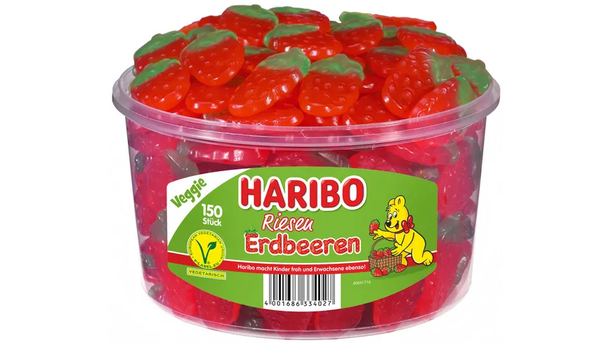 Haribo Riesen Erdbeeren Runddose Online Bestellen Muller